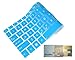BingoBuy? Semi-Blue Ultra Thin Silicone Keyboard Protector Skin Cover for HP Split x2 13 13-m*** 13-g*** 13-p*** 13-a*** 13-r*** Stream 13-c*** 14-z*** Envy 14-k*** 14-f*** 14-e*** 14-n**
