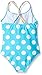 Breaking Waves Girls' Polka Dots One Piece Swimsuit