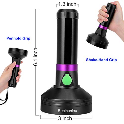 UV Black Light Flashlight Rechargeable 26650 Powerful 100 LED Pet Dog