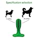 UPBASICN Dog Toothbrush Stick-Bite Brushing Stick Cleaning Interactive Nontoxic Bite Resistant Natural Rubber, Dental Hygiene Brushes for Small to Medium Dogs