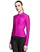 Baleaf Women's Space Dye Long Sleeve Cycling Jersey UPF 30+ Purple Size L