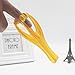 MACHEE Home Clear Orange Double Rubber Roller Massage Joints Finger Massager