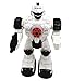 TECHEGE  Toys Steel Wolf Remote Controlled Robot, Shoots Rubber Missiles Awesome Sounds, Fun Lights Kids RC Robot Battery Powered Walking Futuristic Soldier