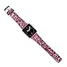 iiteeology Bling Band Compatible with Apple Watch Band 41mm 40mm 38mm, Leather Glitter Band for iWatch Series 9/8/7/6/5/4/3 - HotPink