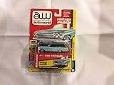 1962 Chevrolet Impala Open Convertible Twilight Turquoise Light Teal Interior Vintage Muscle Limited Edition to 4,128 Pieces Worldwide 1/64 Diecast Model Car Autoworld 64192/ AWSP014 B