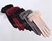 5 Color- Women's Stretch Knit Winter Warmer Wool Rabbit Fur Trimmed Gloves