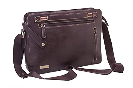 slim leather messenger bag