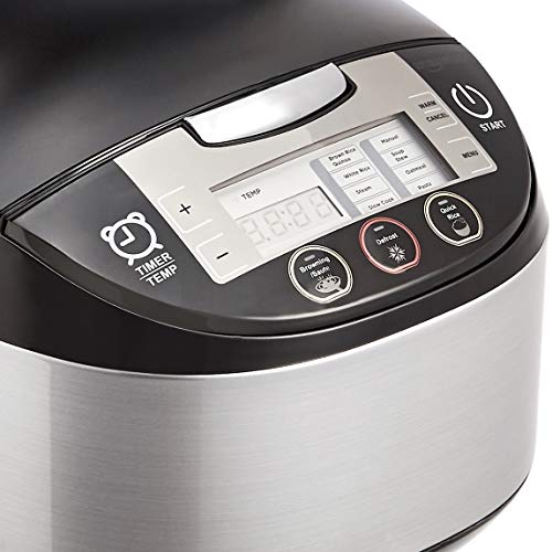 Amazon Basics MultiFunctional Rice Cooker 5.5Cup Uncooked (11Cup