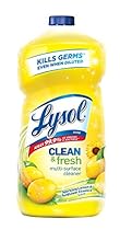 Lysol Power and Fresh All Purpose Cleaner, Lemon Sunflower, 40 Ounce (Pack of 3)