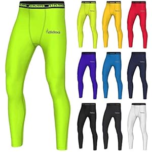 Didoo Compression Trousers Mens Base Layer Leggings Long Pants Skin Tights Under Pant For Running Workout Gym Fitness(Single Pack)