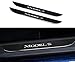 TopDall Car Door Sill Protection Cover Anti-Scratch Real Carbon Fiber Stickers with Polyurethane Compatible for Tesla Model S