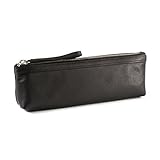 Pencil Pouch - Full Grain Leather - Black Onyx (black)