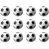 HUJI Foosballs Replacement Black and White Mini Soccer Balls (12)