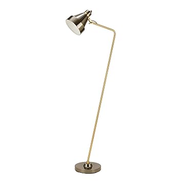 Wiley Modern Floor Lamp All Metal Standing Lamp Black Amazon Com