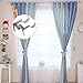 Lnlofen Single Curtain Rod Holders - 2Set(6Pcs) - Curtain Rod Brackets - No Drilling - Adjustable - Tap Right into Window Frame for Window Bedroom Decoration (Silver)