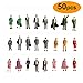 Gdaya 1:87 HO Scale People Figures 50PCS Hand Painted Standing Miniature People Figures Passengers | Model Train Figures Tiny People for Miniature Scenes