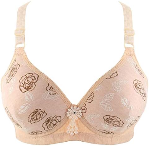Pivaconis Women's Adjustable Full Coverage Wire-Free Thin Cotton Everyday Push Up Lingerie Bras