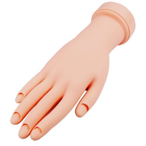 LE Movable Soft Practice Hand For Nail Art Training Tips