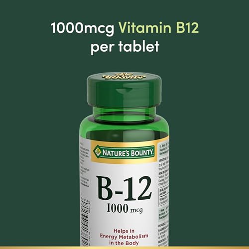 NATURE'S BOUNTY Vitamin B-12, 1000 mcg, Helps Energy Metabolism, Tablets, 57.7 g