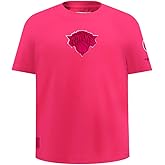 Big Girls NBA Classic Triple Pink Cotton Short Sleeve Slim Fit Tee