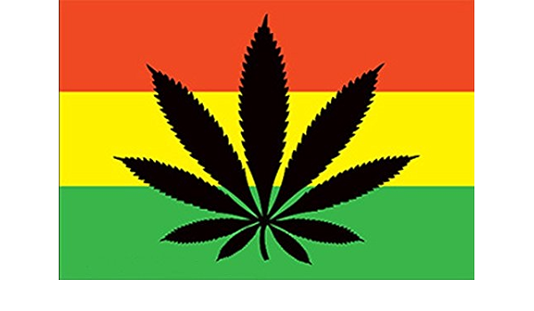 Rasta Hoja de Marihuana...... Imán del refrigerador de (EP ...