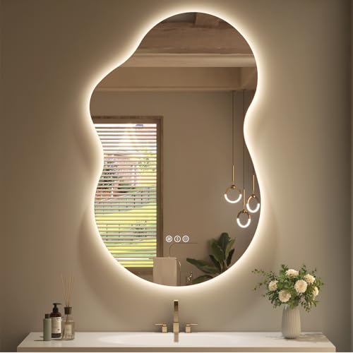 SMIROR Irregular Backlit Bathroom Mirror Lights