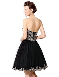 Vestido de fiesta, de encaje, vestido corto para baile de graduación Sweetheart Cominh, de la marca Belle House