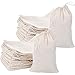 Tatuo 200 Pack Muslin Bags Burlap Drawstring sachet Bags Multipurpose Canvas Linen Pouch for Tea Jewelry Wedding Party Favors Storage