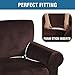 H.VERSAILTEX Stretch Velvet Loveseat Covers for 2 Cushion Couch Covers for Living Room Sofa Covers Slipcovers with Non Slip Straps Bottom, Ultra Thick Comfy Velour (Width 58