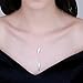 Sterling Silver Plated Leaf Pendant Necklace for Women Teen Girls Jewelry