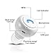 OWIKAR® Mini In-ear Invisible Bluetooth V4.0 Headset Wireless Stereo Bluetooth Earphone Headphones Earbuds Hands-free with Mic for iPhone Samsung HTC Smartphones iPad Tablets (White)