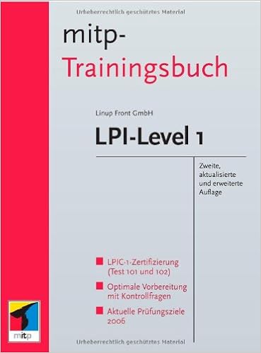 Lpi Level 1 Mitp Trainingsbuch Amazon De Lingnau Anselm Erker Thomas Elsner Tobias Bucher