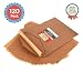 Parchment Paper Baking Sheets by Baker's Signature | Precut Non-Stick & Unbleached - Will Not Curl or Burn - Non-Toxic & Comes in Convenient Packaging - 12x16 Inch Pack of 120