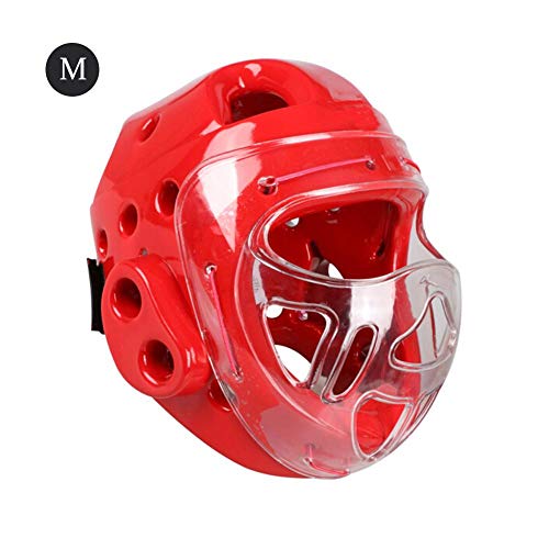 Owlhouse Taekwondo Headgear, Sport Head Guard Boxing Headgear with Face Shield, Head mask Karate Head Boxing Sanda mask Helmet Fencing for Adult Children Men Women