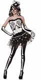 Forum Novelties Women's Bone Collection Costume Tutu, Black, One Size