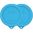 Sophico 2 Cup Round Silicone Storage Cover Lids Replacement for Pyrex 7200-PC and Anchor Hocking Glass Bowls (Container not Included) |Blue-2 Pack|