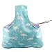 Unime Knitting Tote Bag Canvas Yarn Storage Organizer Bag for Knitting Needles, Yarn and Crochet Supplies (L16.5''×H9'') (Flamingo)