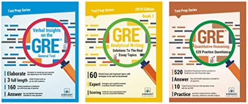 GRE Analytical Writing : Solutions to the Real Essay Topics - Book 1 + Verbal Insights on the Revised GRE General Test + GRE Quantitative Reasoning: 520 Practice Questions (Combo of 3) Paperback – 2018