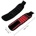 Magnetic Wristband, Kitclan Magnet Wristband with 5 Powerful Magnets, Adjustable Velcro Strap for Holding Tools, Screws, Nails, Small tools, Gifts for Men Fathers Handymen DIY