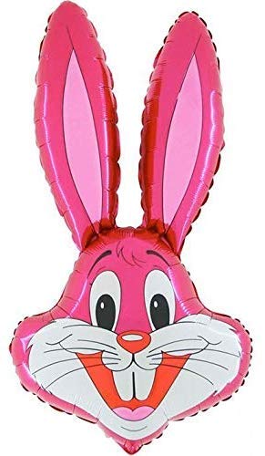 Toyland® 94cm (37") Rabbit Shaped Balloon Available In 6 Colours - Easter Balloons (PINK)