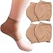 2 Pairs Soft Gel Heel Socks Ventilate Open Toe Socks 4 Pairs for Dry Hard Cracked Skin Moisturizing Day Night Care Skin (Skin)