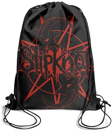 Drawstring Beam Port Gym slipknot-logo-red2- Drawstring Bags for Women & Men
