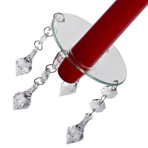 Clear Candle Drip Tray Fizzco Amazon.co.uk Kitchen & Home