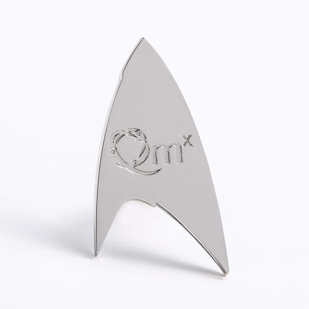 STAR TREK Discovery Science Badge Silver, Silver, Small / Navy - Image 4