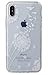 for iPhone X Case, iPhone Xs Case, 3Cworld Ultra Thin Clear Art Pattern Crystal Gel TPU Rubber Flexible Slim Skin Soft Case for iPhone X (Dandelion/Bird Flying-White)