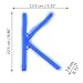 LED Neon Letter Light, USB Battery Operated Marquee Letter Sign for Night Light Bright Lamp Words for Home, Hotel, Indoor Wall Decor-blue Letter K