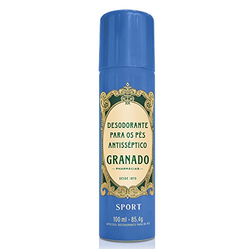 Linha Antisseptica Granado – Desodorante Para os Pes Aerosol Sport 100 ML – (Granado Antiseptic Collection – Foot Deodorant Spray Sport 3.4 Fl Oz)