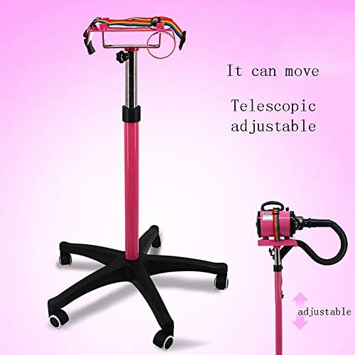 2800w Variable Speed Low Noise High Velocity Stepless Dryer Adjustable Hose/Fixed Hard Tube 3 Nozzles On Stand Wheels Dog Cat Hairdryer