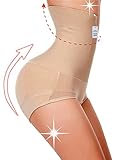 Gotoly Antibacterial Pants Butt Lifter Shapers Panties Hi-Waist Thigh Slimming