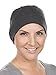 Comfort Cotton Sleep Cap & Headband Chemo Hat Beanie Turban for Cancer Charcoal Gray